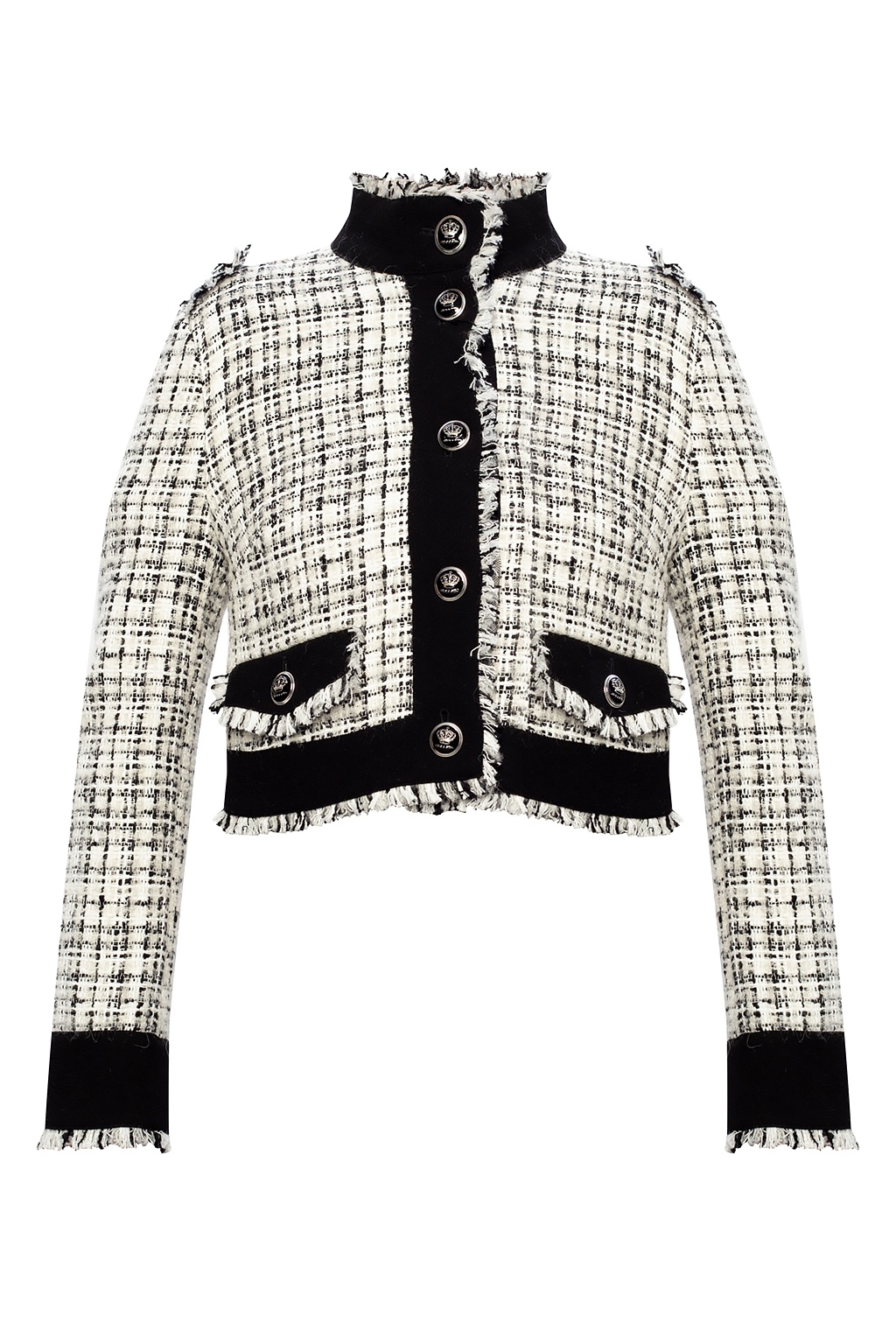 ジャケット Dolce & Gabbana Tweed blazer Short raschel tweed jacket in Pink for Women | Dolce&Gabbana® US